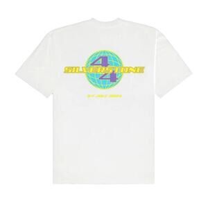 +44 Unisex White Lewis Hamilton Silverstone Home Turf Tour Globe Tee Size 2XL